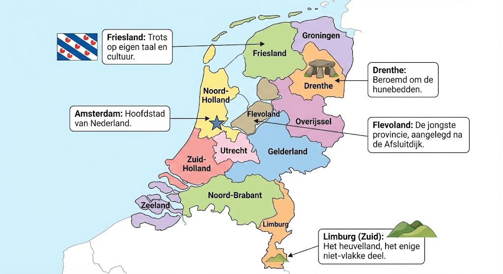 Ontdek Nederland: Provincies en Hoofdsteden