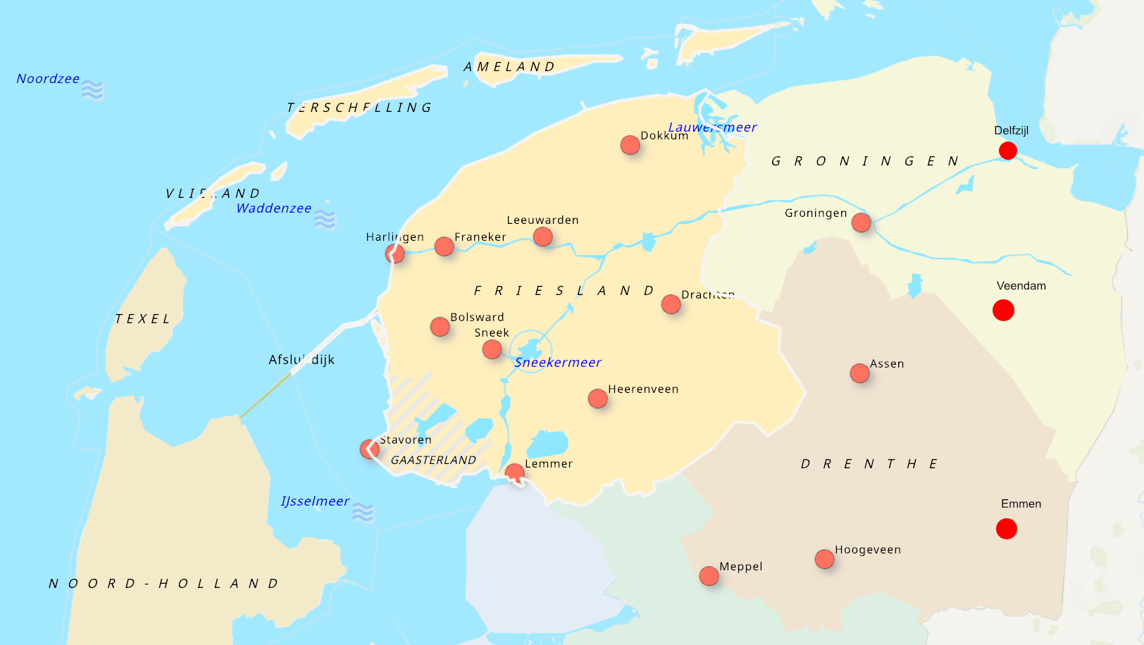 Topo Noord-Nederland